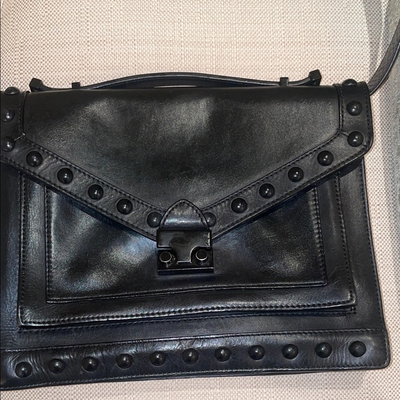 Loeffler Randall Handbags - Loeffler Randall Black Studded Crossbody Bag